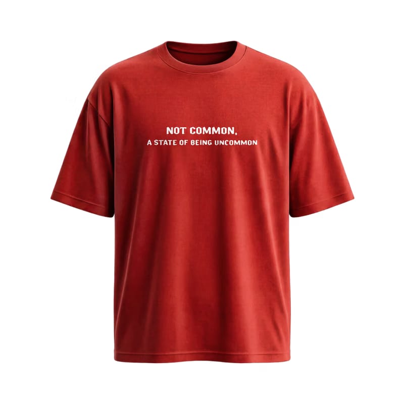 City Off Domes Not Common Red T-Shirt