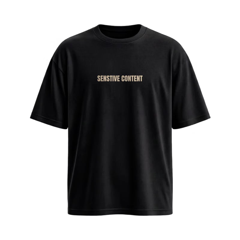 City Off Domes Senstive Content Black T-Shirt