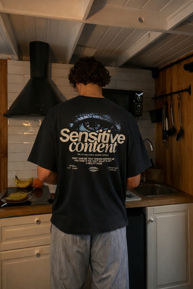 City Off Domes Senstive Content Black T-Shirt