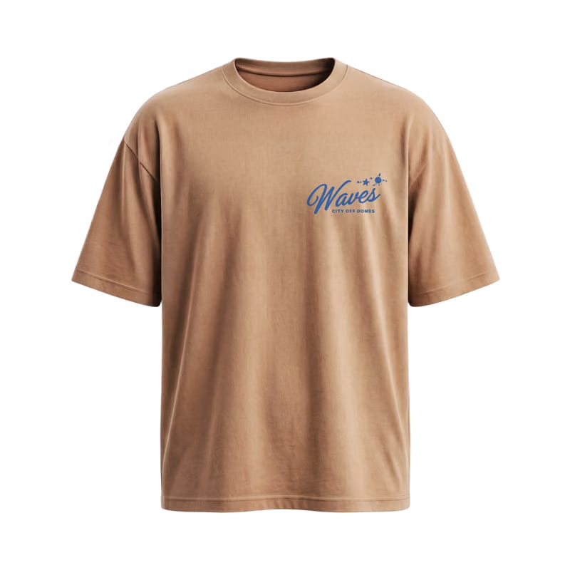 City Off Domes Summer Waves Brown T-Shirt
