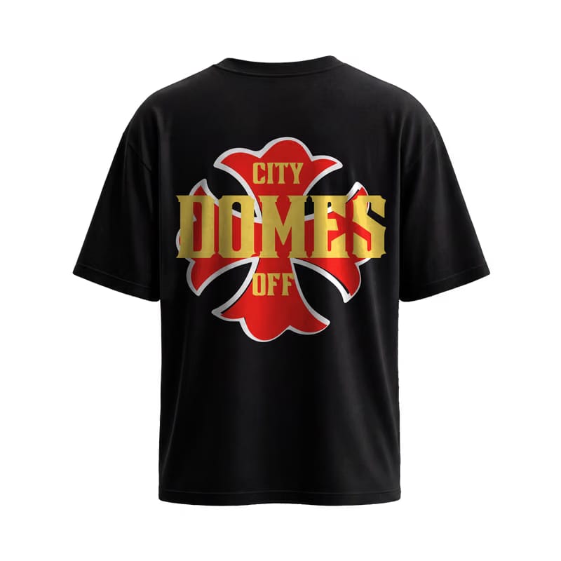 City Off Domes Yellow City Brown T-Shirt
