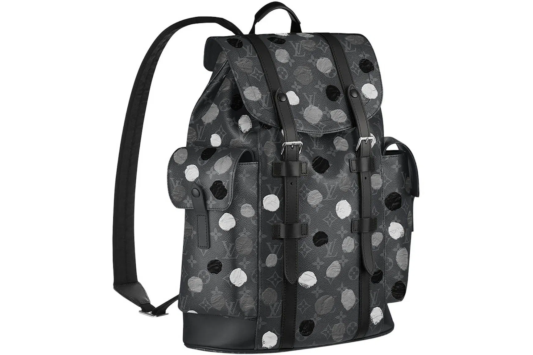 Louis Vuitton x Yayoi Kusama Christopher MM Monogram Eclipse Black/Silver