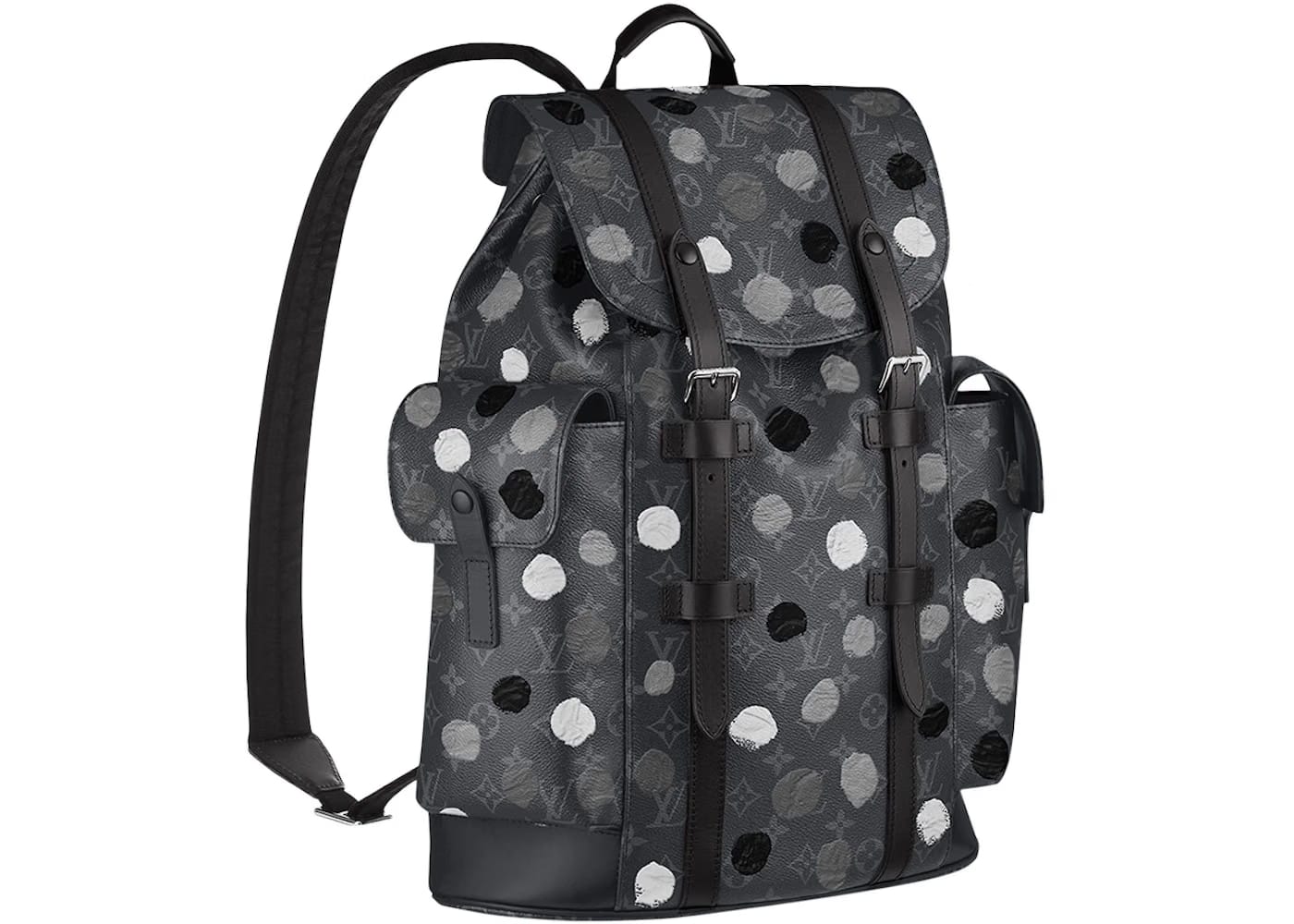 Louis Vuitton x Yayoi Kusama Christopher MM Monogram Eclipse Black/Silver