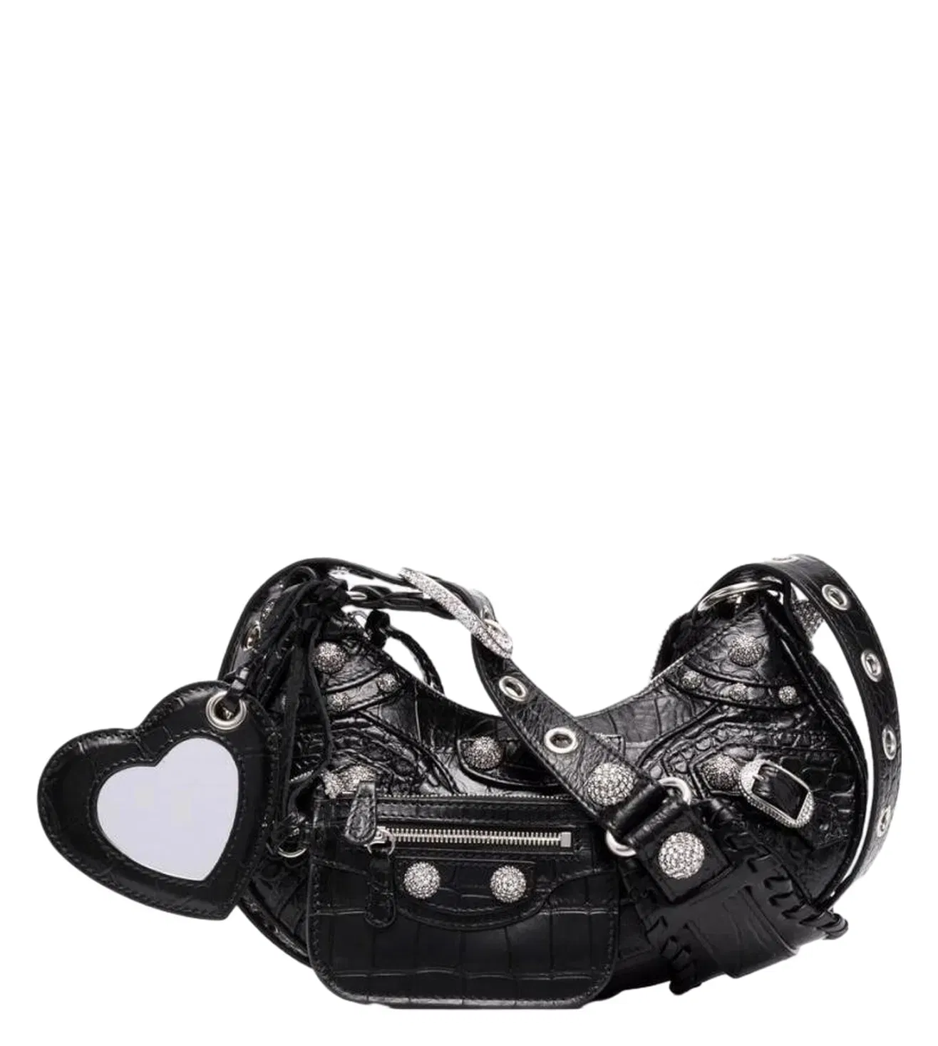 Balenciaga Black Le Cagole Shoulder Bag Black