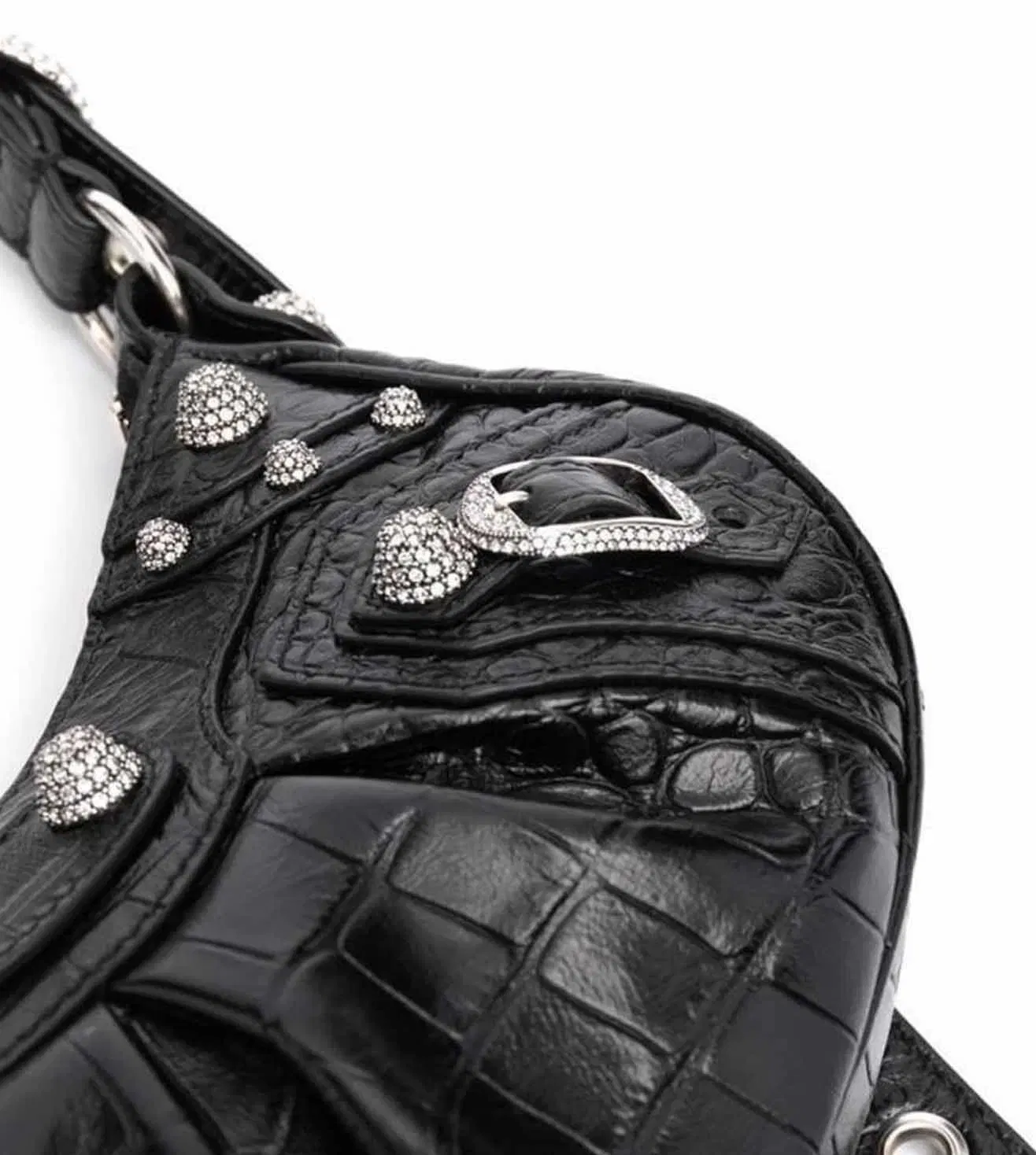 Balenciaga Black Le Cagole Shoulder Bag Black