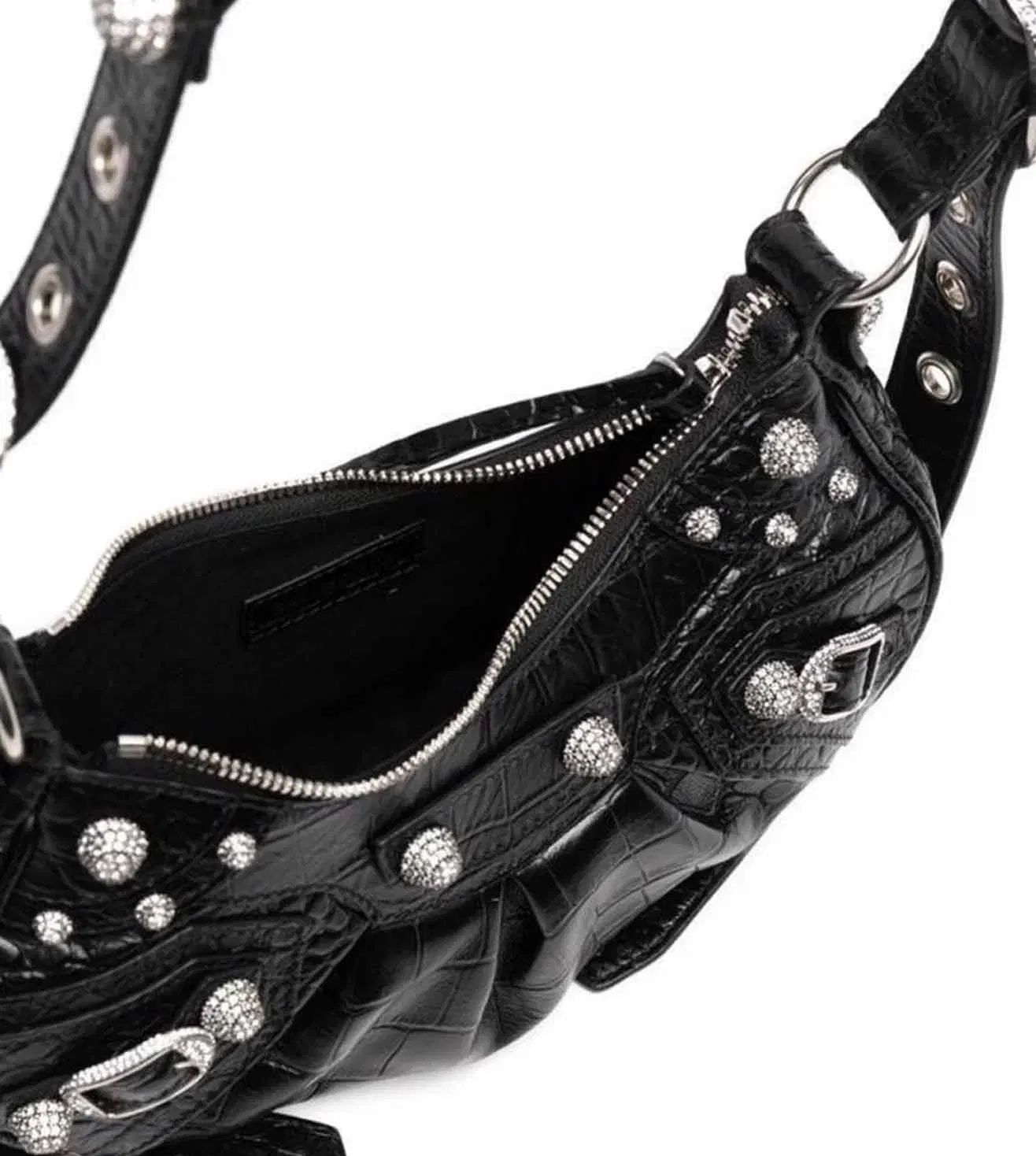 Balenciaga Black Le Cagole Shoulder Bag Black