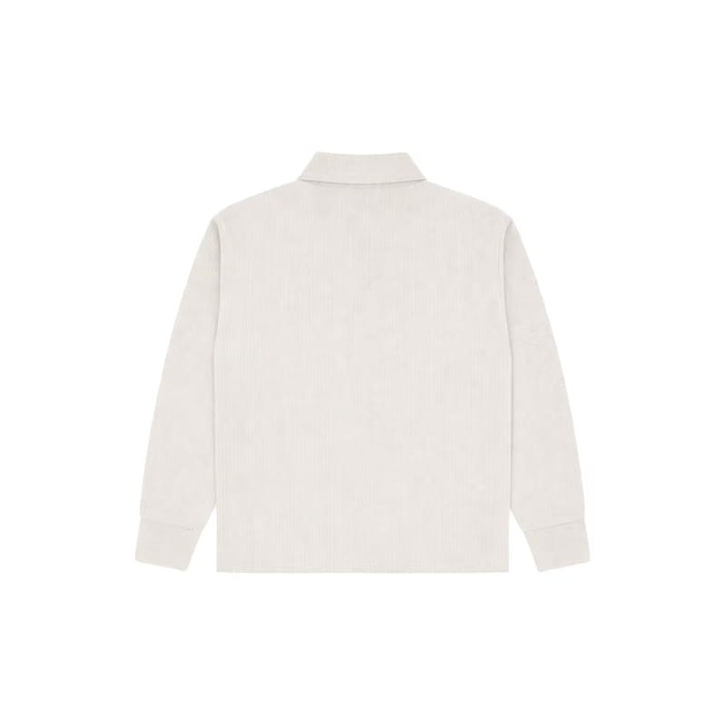 Beige Full Sleeves Quarter Zip