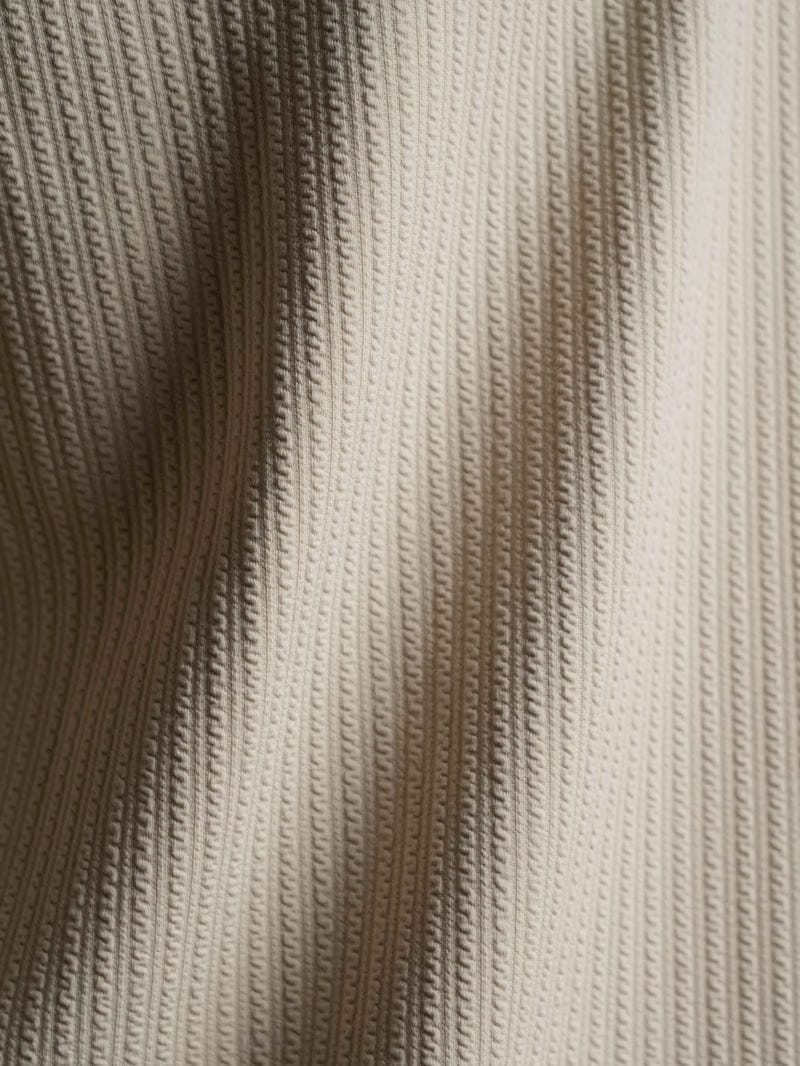 Beige Full Sleeves Quarter Zip