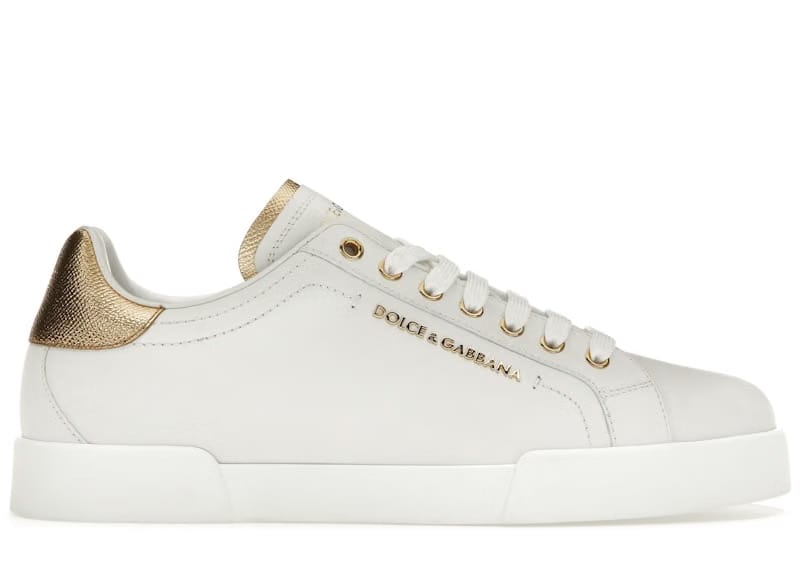 Dolce & Gabbana Portofino Low Lettering Logo - White Gold