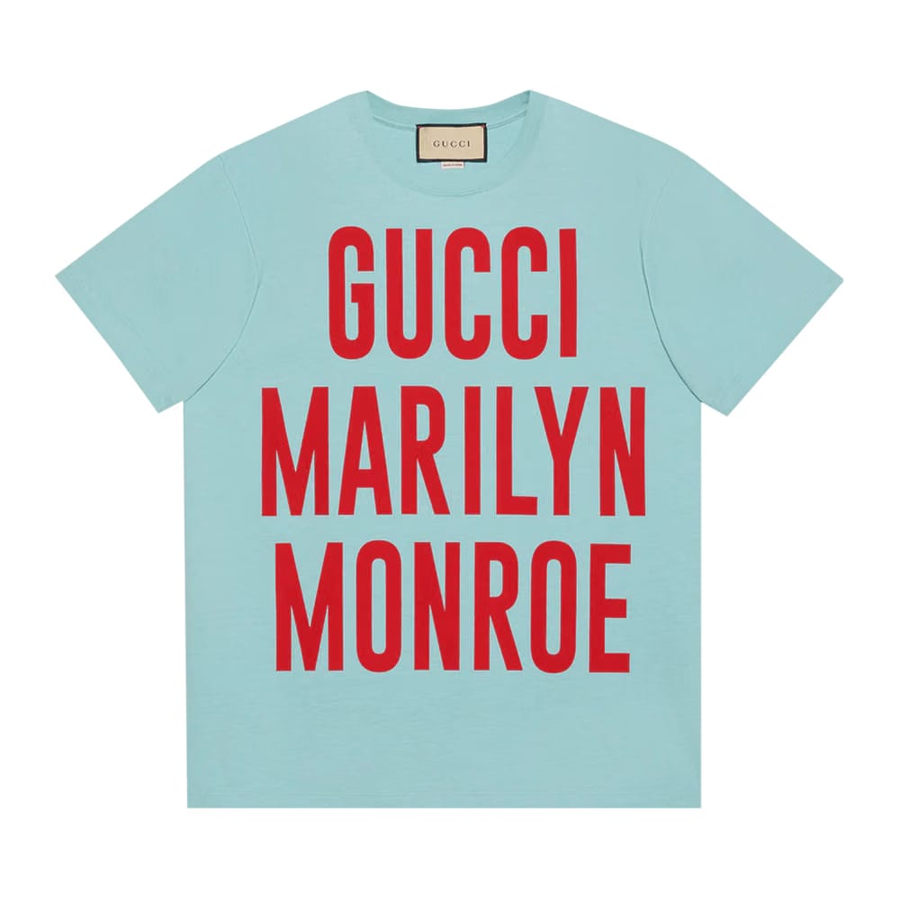 Gucci Marilyn Monroe T-Shirt Turquoise
