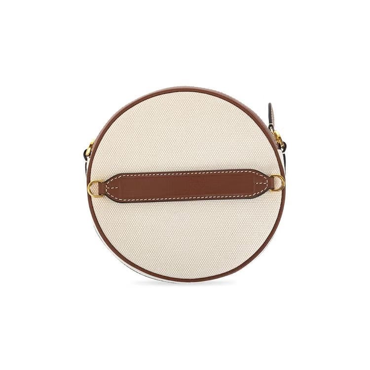 Burberry Mini Louise Logo Print Crossbody Bag Beige