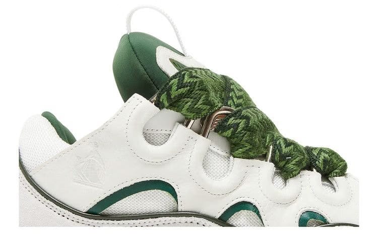 Lanvin Curb Sneakers White Khaki