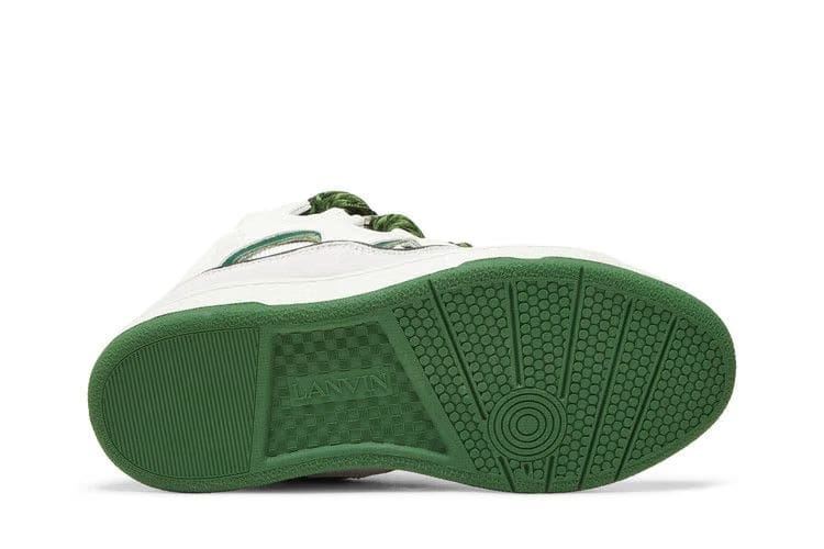 Lanvin Curb Sneakers White Khaki