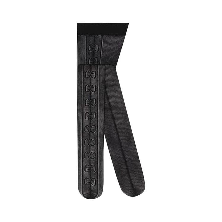 Gucci GG Motif Cable Knit Tights Black