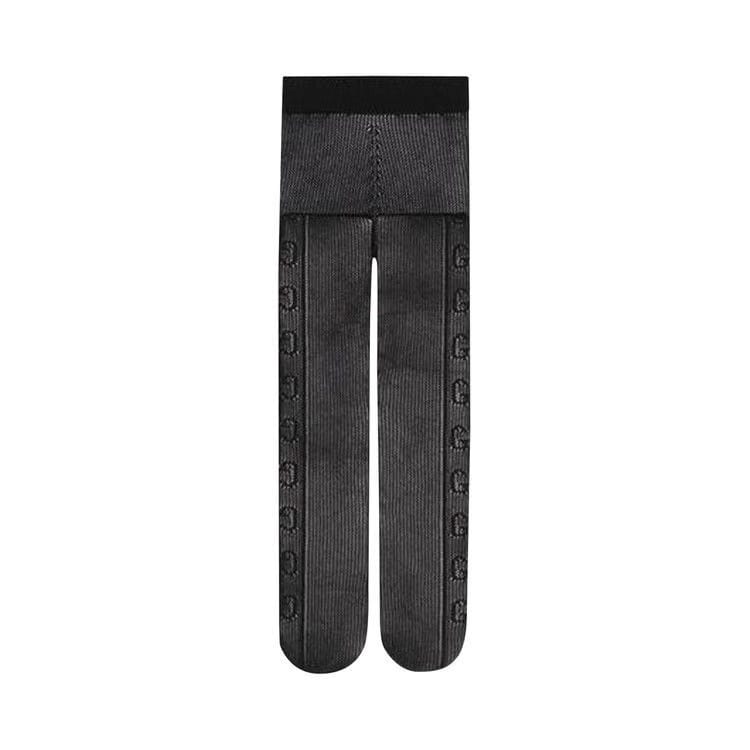 Gucci GG Motif Cable Knit Tights Black