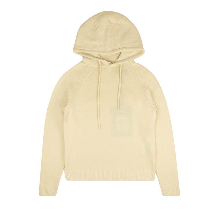 Moncler 1952 Full Zip Knit Hoodie Sweatshirt Cream