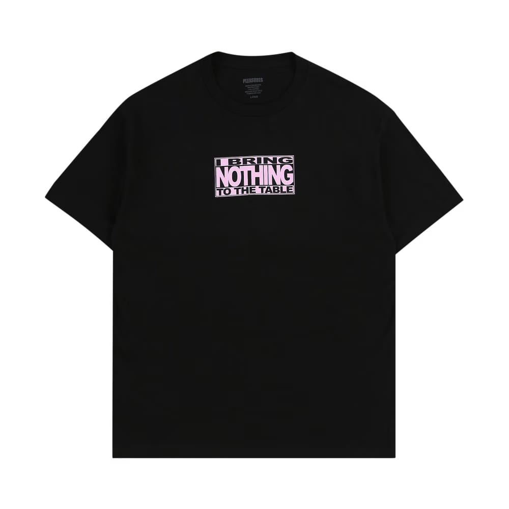 Pleasures Table T-Shirt Black