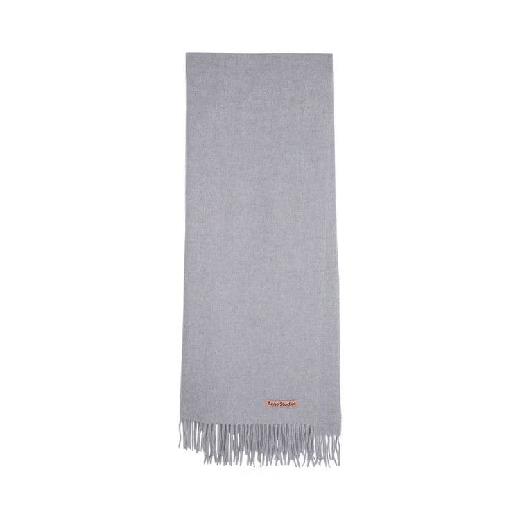 Acne Studios Fringe Wool Scarf Powder Blue Melange