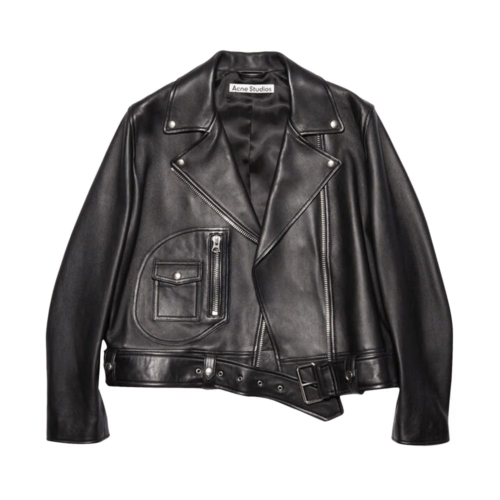 Acne Studios New Merlyn Leather Jacket Black
