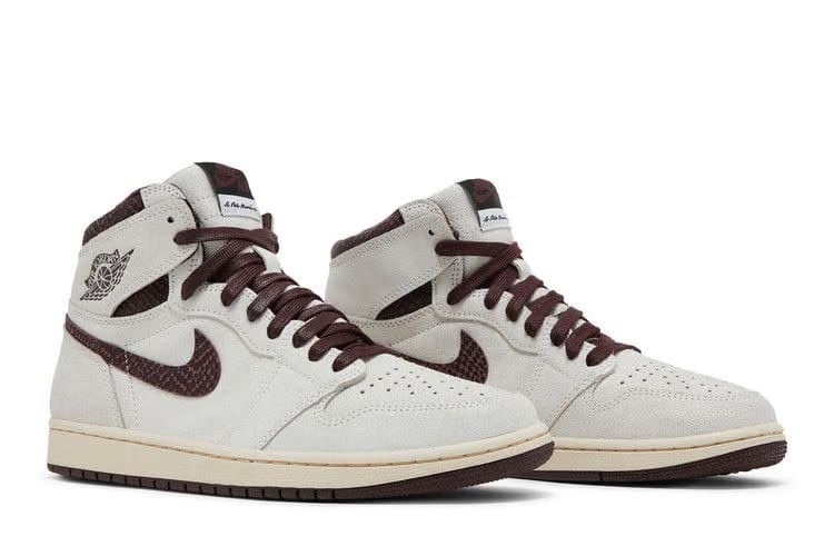 NIKE AIR JORDAN 1 HIGH X A MA MANIÉRE Off White AND BURGUNDY