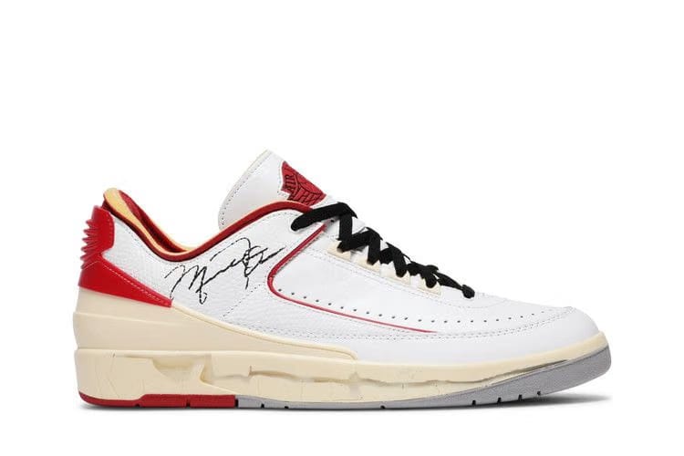 Off White x Air Jordan 2 Retro Low SP White Varsity Red