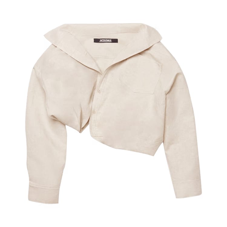 Jacquemus La Veste Camargue Scrunched Jacket Light Beige
