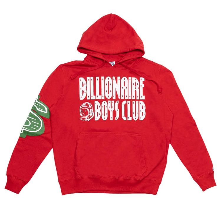 Billionaire Boys Club Straight Font Hoodie Red