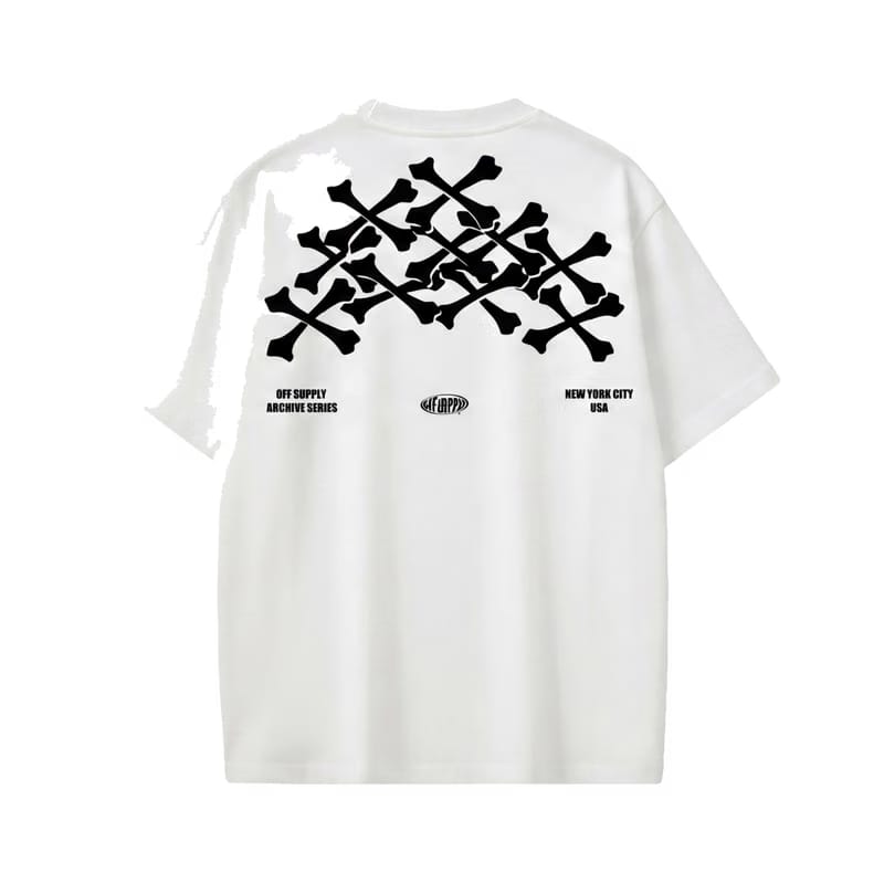 Off Supply Archive series Stacked Bones NYC Edit T-shirt