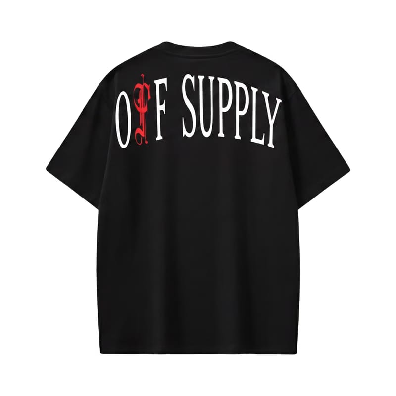 Off Supply Aurora Flames Statement T-shirt