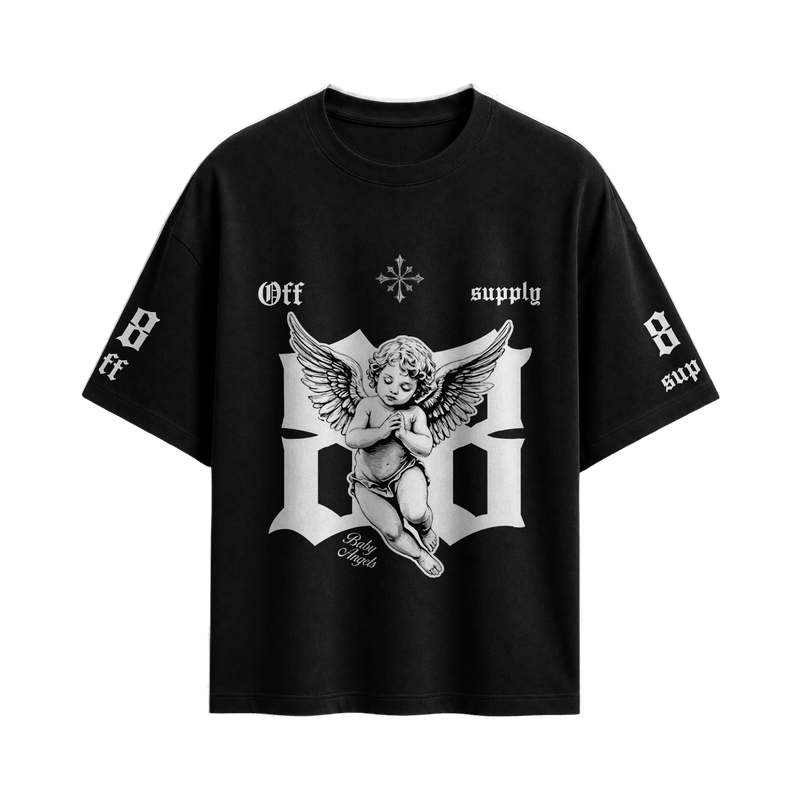Off Supply Core Statement Angels Graphic T-Shirt