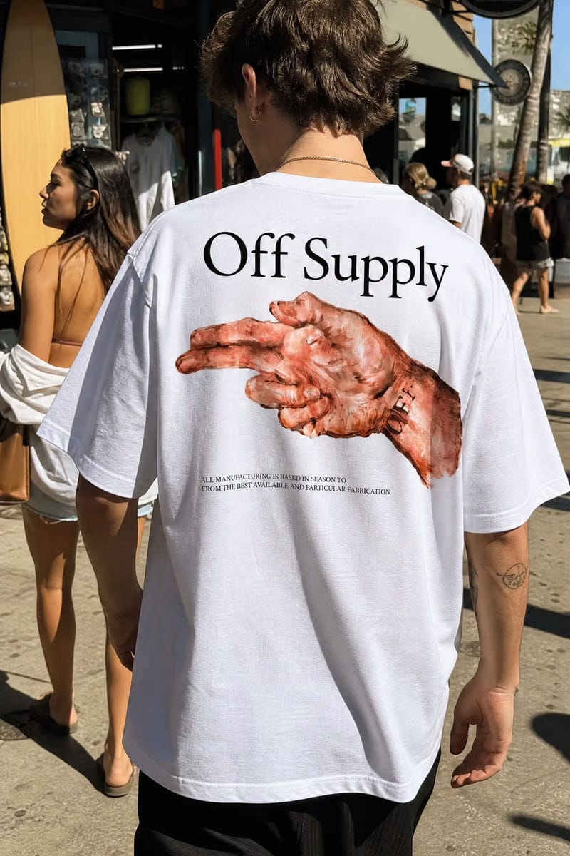 Off Supply Hands up Statement Graphic T-shirt