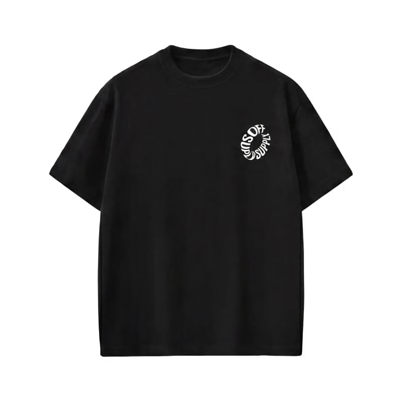 Off Supply Premium Heavyweight Graphic Black T-Shirt
