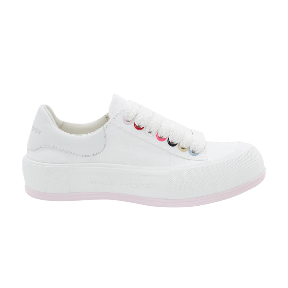 Alexander McQueen Wmns Deck Lace Plimsoll 'White Multi'