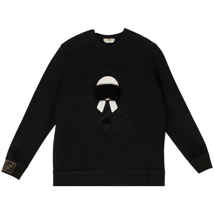Fendi x Karl Lagerfield Karl Monster Sweatshirt Black