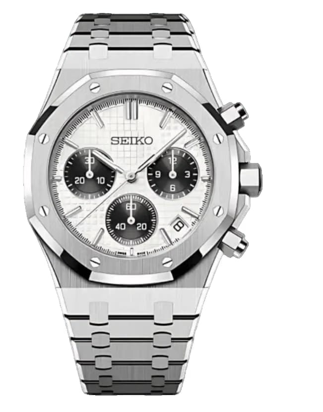 Seiko Mod Royal Oak Chronograph Panda