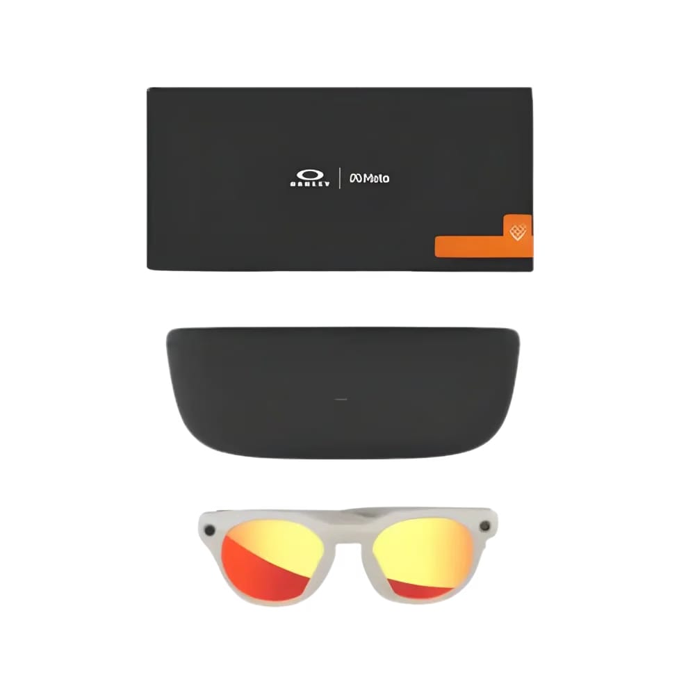Meta x Oakley HSTN Glasses - Warm Grey/Prizm Ruby