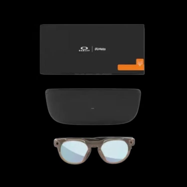 Meta x Oakley HSTN Glasses - Brown Smoke/Prizm Deep Water Polarised