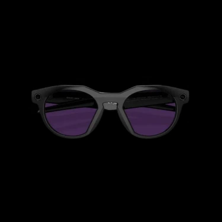 Meta x Oakley HSTN Glasses - Amethyst Transition Lens with Black Frame