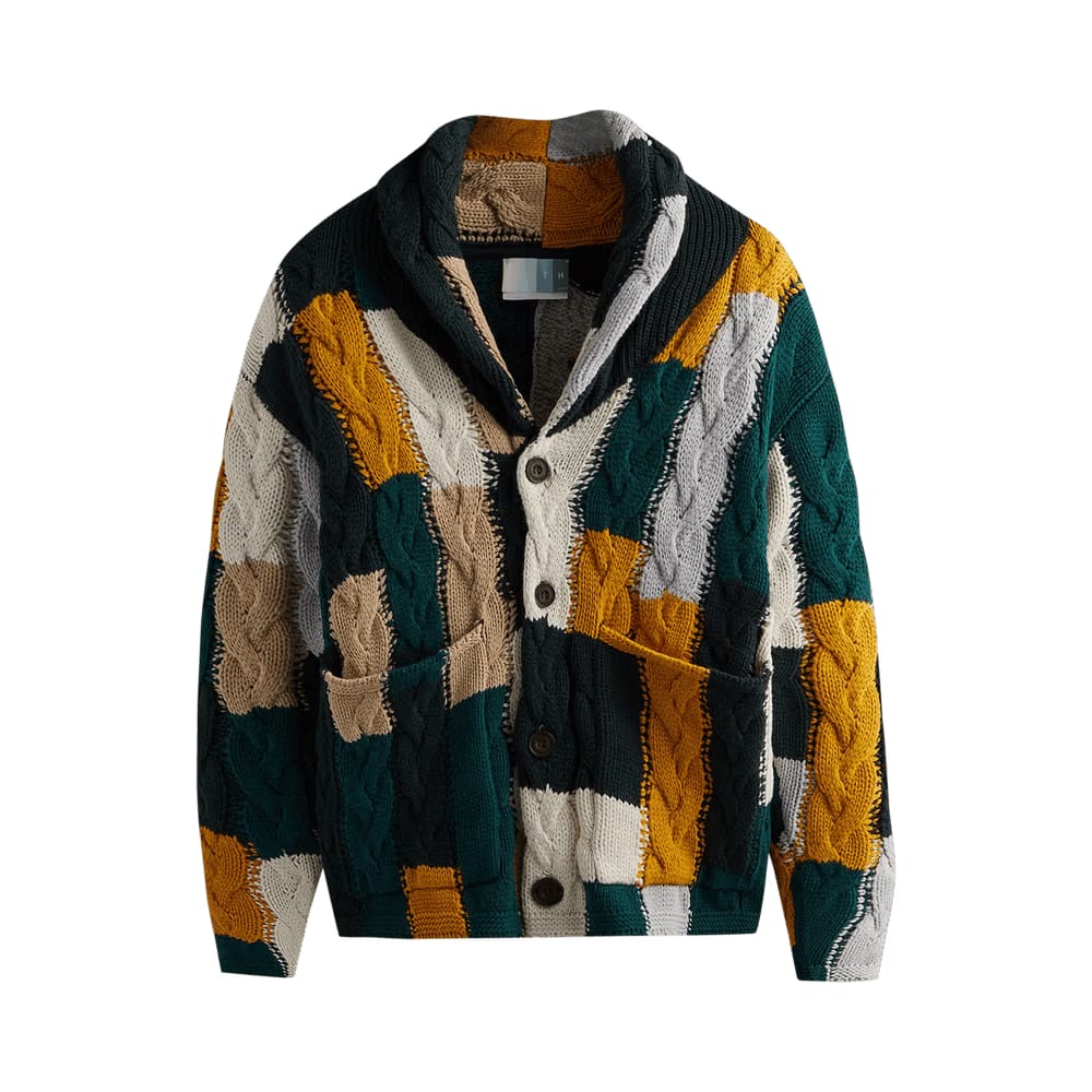 Kith Patchwork Cable Becker Cardigan Stadium