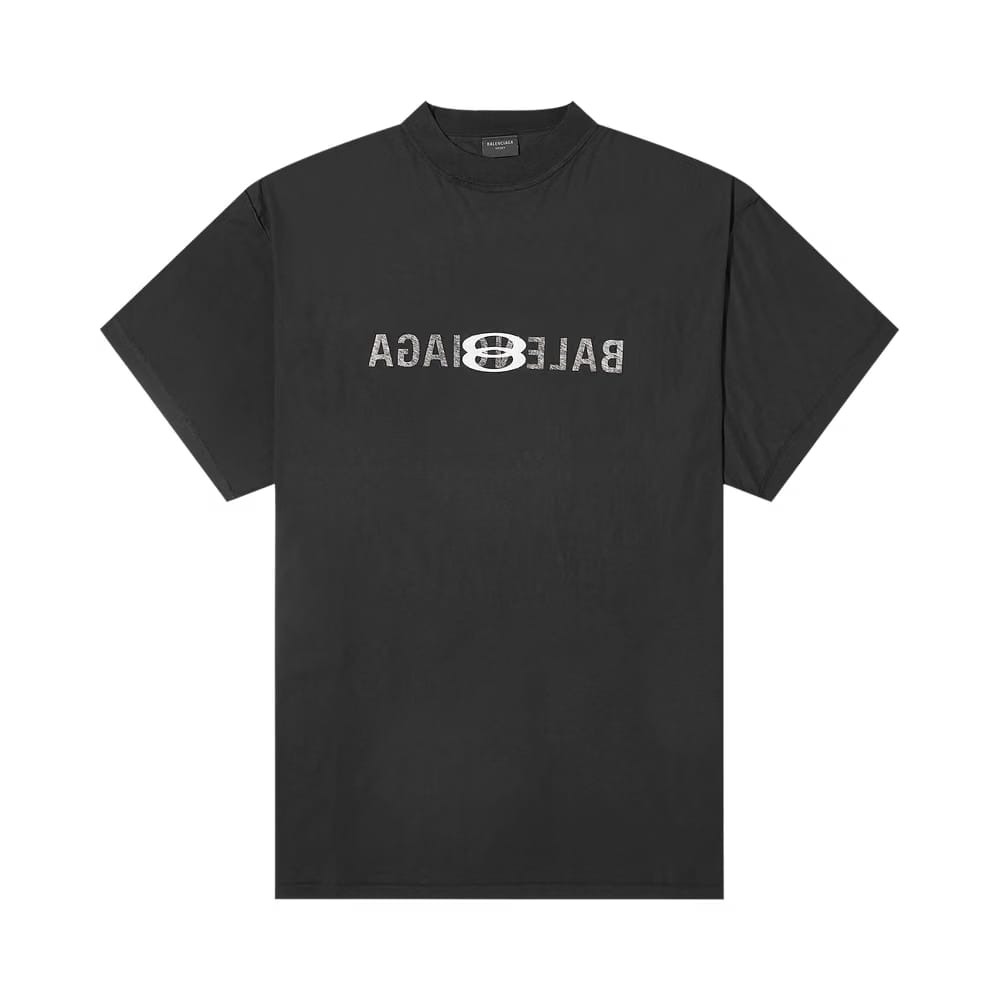 Balenciaga Inside Out T-Shirt Faded Black/White