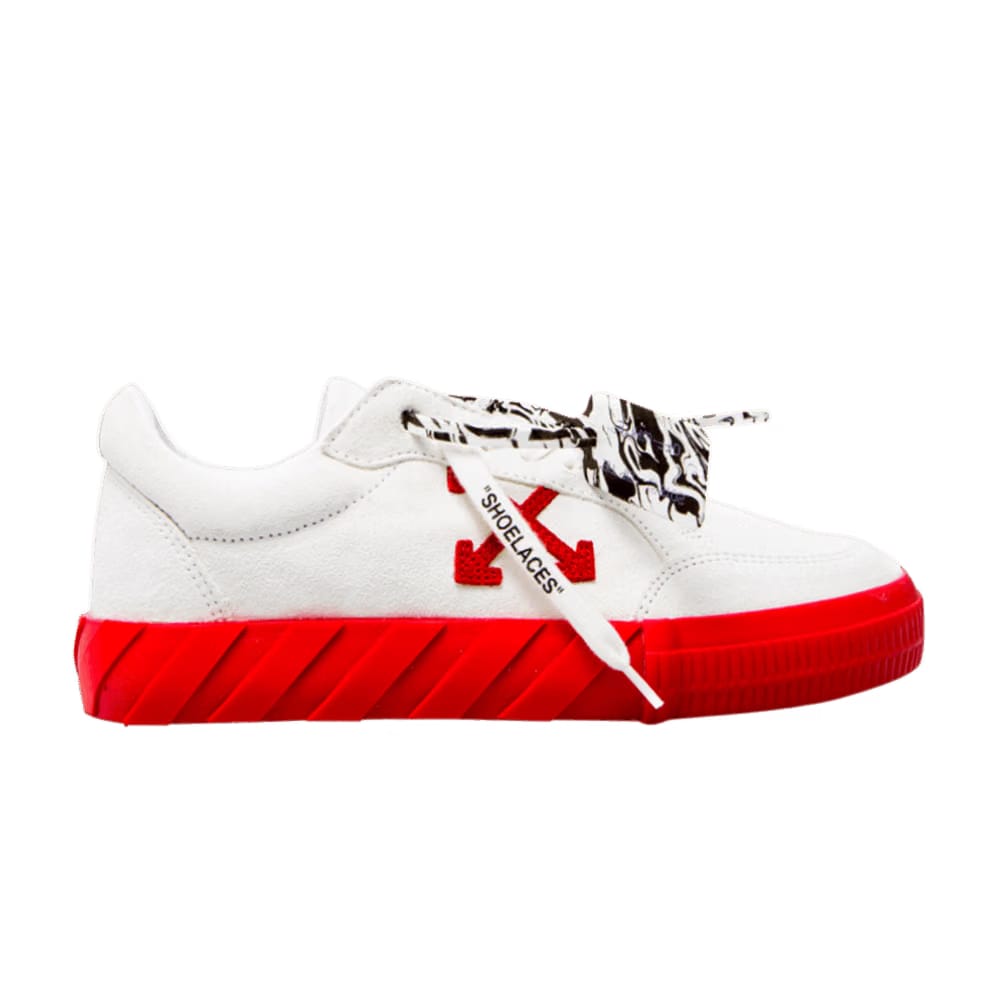 Off White Vulcanized Sneakers White Red