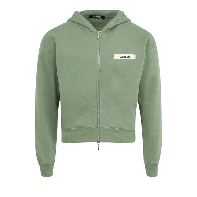 Jacquemus Le Gros Grain Zip Hoodie Pale Green