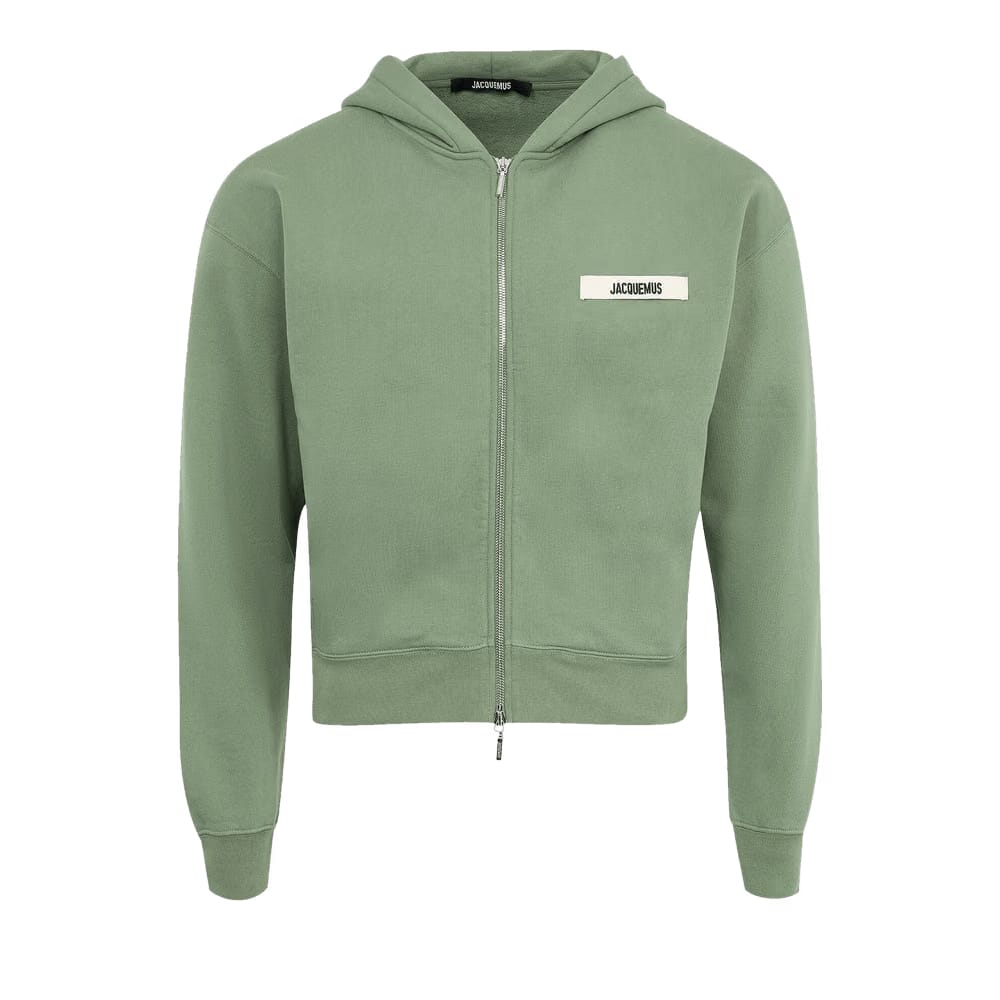 Jacquemus Le Gros Grain Zip Hoodie Pale Green