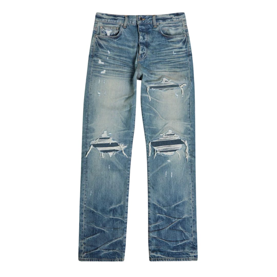 Amiri Men's Blue Relaxed Fit Denim Jeans