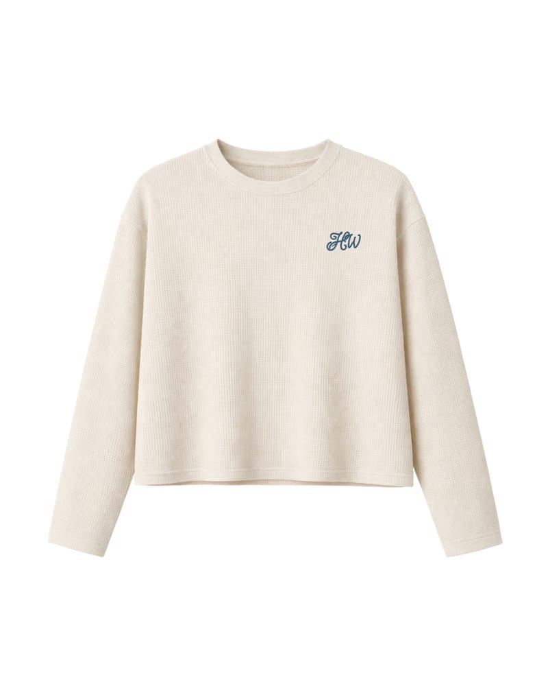 CLASSIC WAFFLE TEE OFF-WHITE