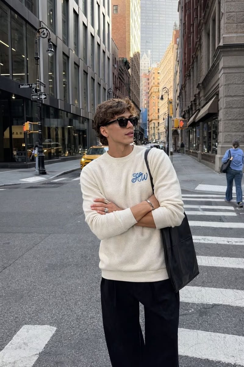 CLASSIC WAFFLE TEE OFF-WHITE
