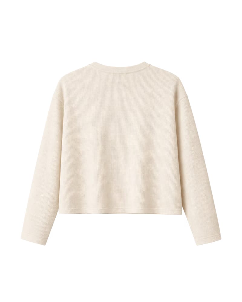 CLASSIC WAFFLE TEE OFF-WHITE