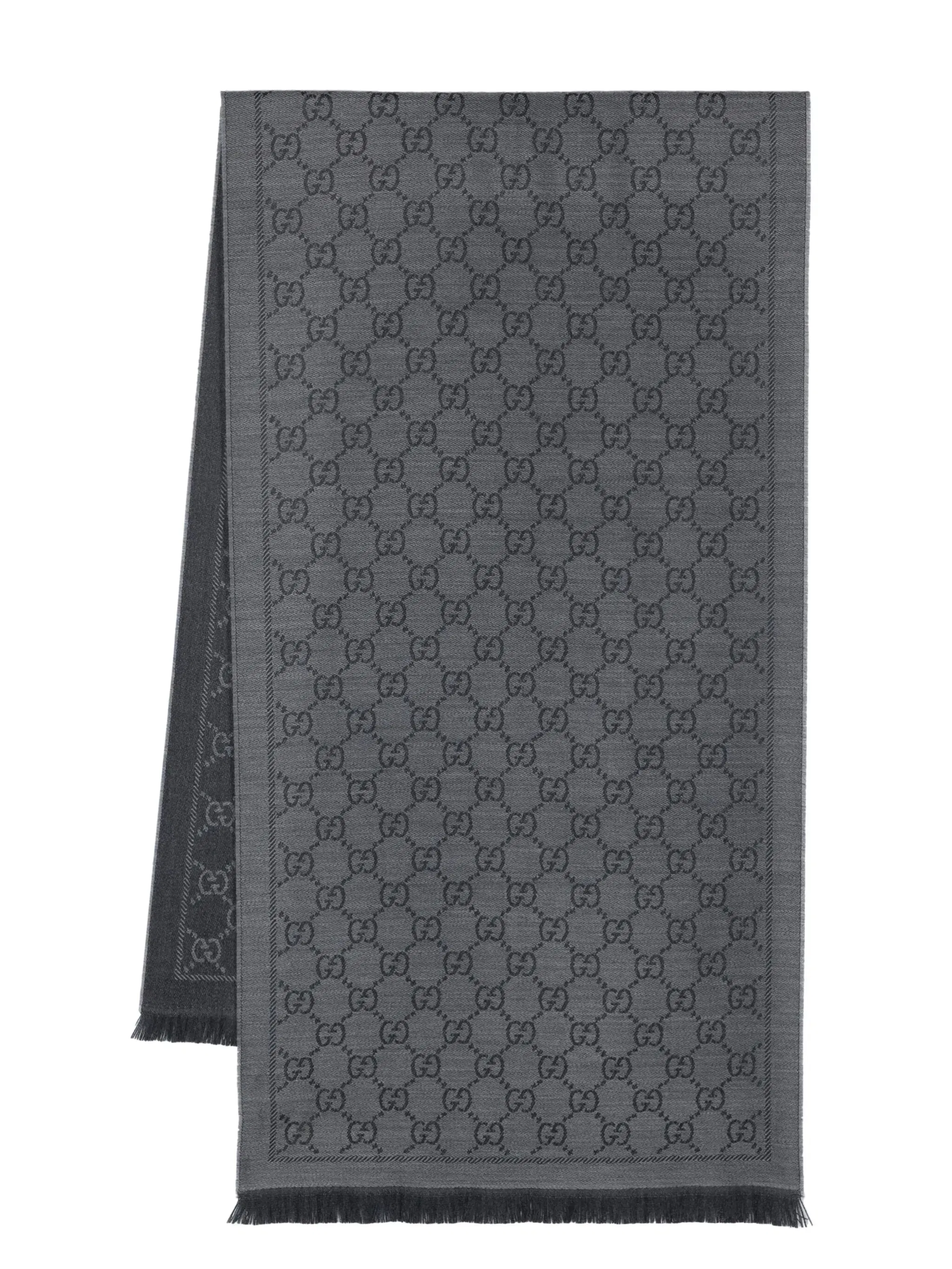 GG-jacquard wool scarf