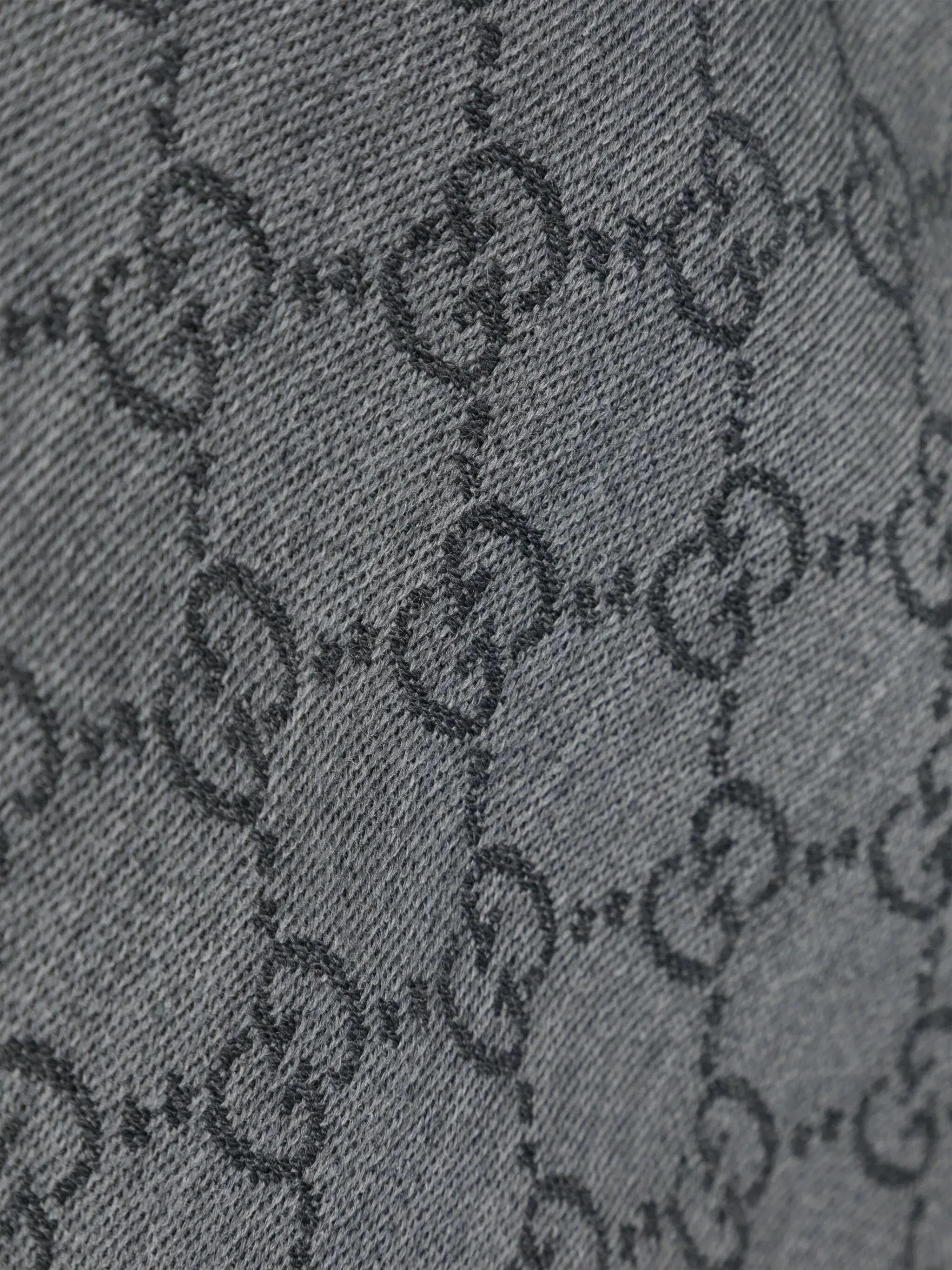 GG-jacquard wool scarf
