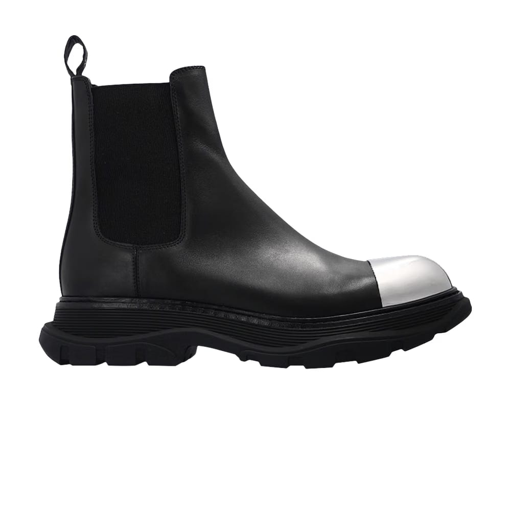 Alexander McQueen Tread Slick Boot Black Silver